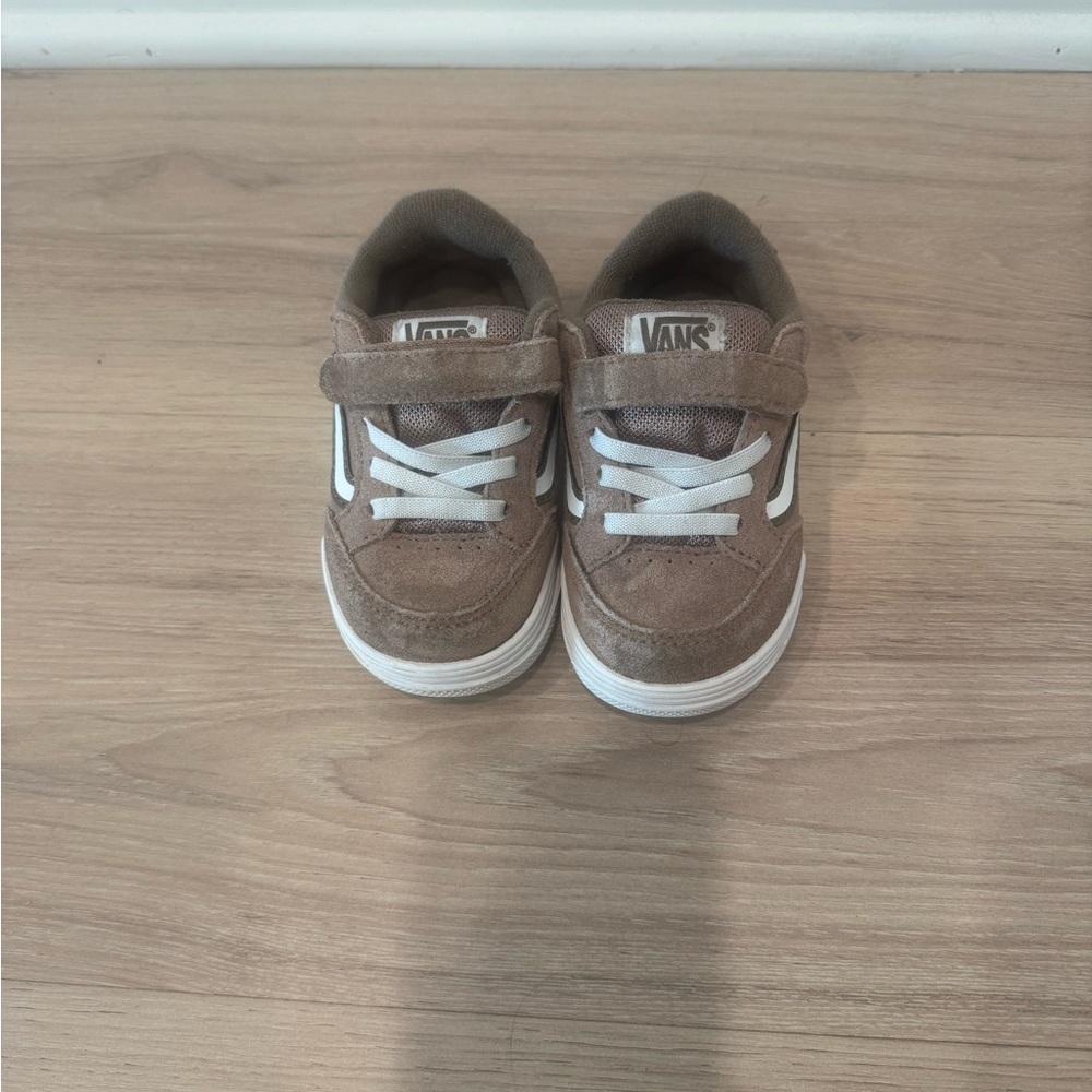 Vans Kids Tan Sneakers with White Accents
